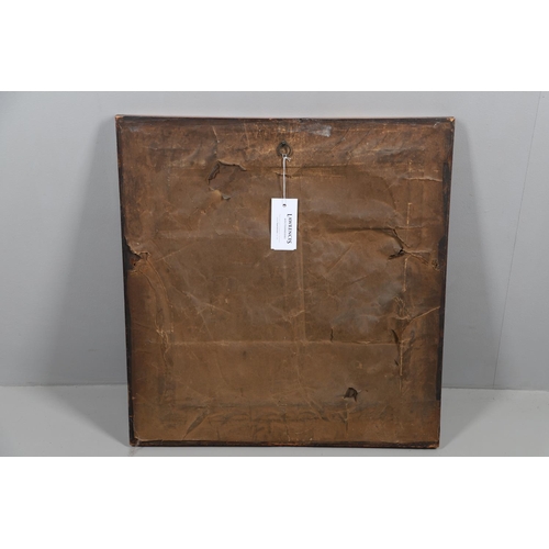 896 - A MID-19TH CENTURY PICTORIAL WOOLWORK SAMPLER. illustrating the alphabet, birds, a cat, an Oriental ... 