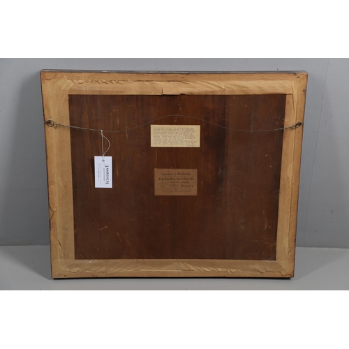 898 - AN 18TH CENTURY NEEDLEWORK OF A BIBLICAL SCENE. depicting Christ and three females figures within an... 