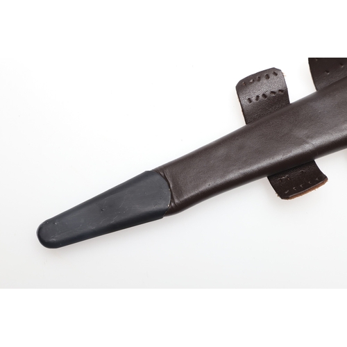 141 - A THIRD PATTERN FAIRBURN SYKES TYPE FIGHTING KNIFE BY WILLIAM RODGERS. With a 17cm double edged poin... 