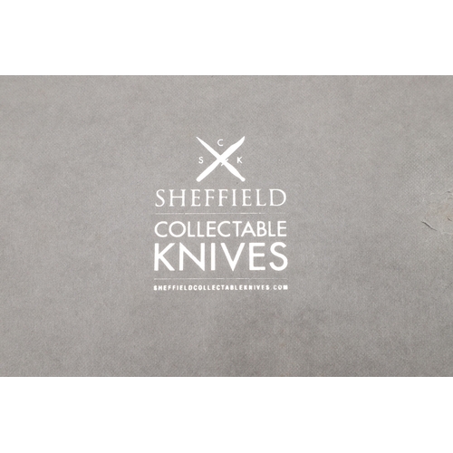 144 - A RECENT FAIRBAIRN SYKES TYPE KNIFE BY JOSEPH RODGERS. With a 17 cm pointed blade marked 'Joseph Rod... 