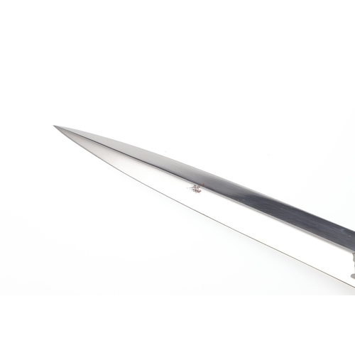 144 - A RECENT FAIRBAIRN SYKES TYPE KNIFE BY JOSEPH RODGERS. With a 17 cm pointed blade marked 'Joseph Rod... 