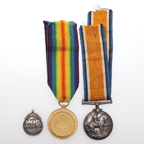 1249 - A FIRST WORLD WAR PAIR TO THE ORDNANCE CORPS. A Great war pair comprising War Medal and Victory Meda... 