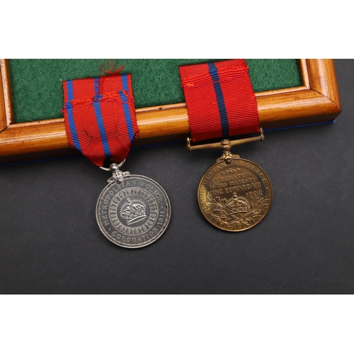 1003 - TWO CORONATION MEDALS TO THE METROPOLITAN POLICE. An Edward VII Police Coronation Medal 1902 named t... 