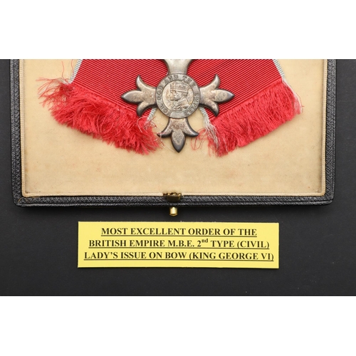 1004 - A GEORGE VI MOST EXCELLENT ORDER OF THE BRITISH EMPIRE, MBE CIVIL DIVISION. The Most Excellent Order... 