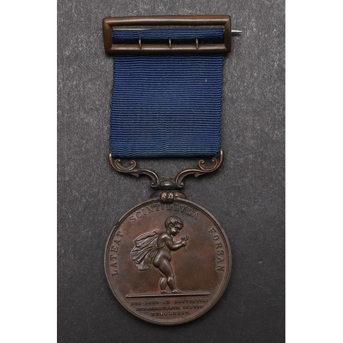 1013 - A ROYAL HUMANE SOCIETY AWARD JULY 29 1900. A Royal Humane Society Medal in Bronze (unsuccessful) nam... 