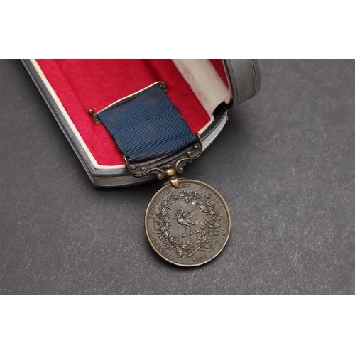 1014 - A LIVERPOOL SHIPWRECK AND HUMANE SOCIETY'S MARINE MEDAL FOR GALLANT SERVICE. A Liverpool Shipwreck a... 