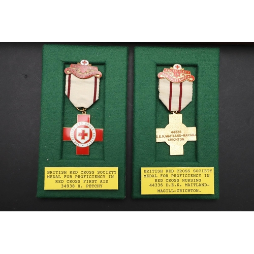 1018 - A COLLECTION OF BRITISH RED CROSS SOCIETY MEDALS. A collection of Red Cross Awards: a selection to 1... 