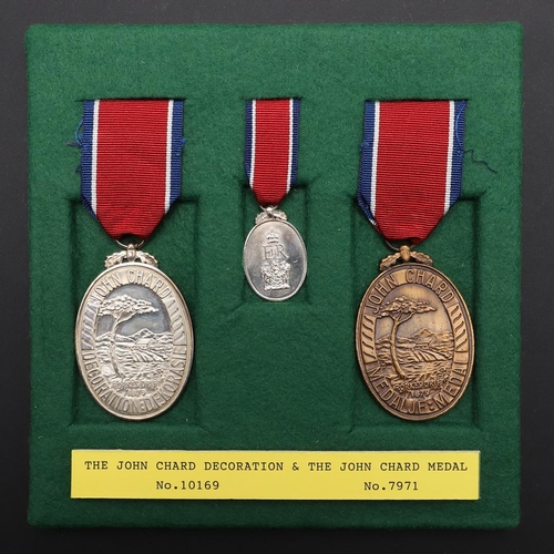 1026 - THE JOHN CHARD DECORATION AND MEDAL. The John Chard Decoration and Medal for Long Service awarded to... 