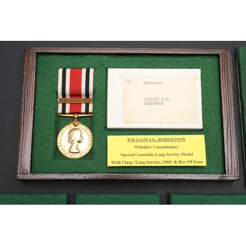 1034 - A COLLECTION OF SIX SPECIAL CONSTABULARY LONG SERVICE MEDALS. A collection of Special Constabulary M... 