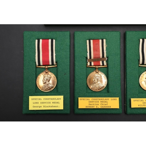 1034 - A COLLECTION OF SIX SPECIAL CONSTABULARY LONG SERVICE MEDALS. A collection of Special Constabulary M... 