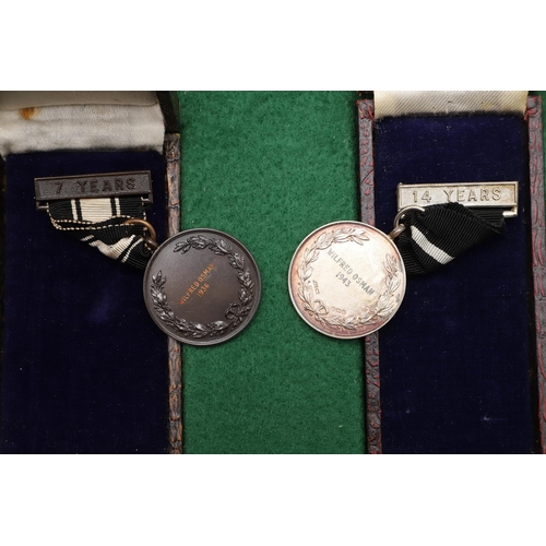 1036 - TWO SOUTHERN RAILWAY CENTRE, ST JOHN AMBULANCE LONG SERVICE MEDALS. Two Long Service Medals for the ... 