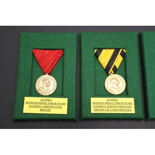 1045 - AUSTRIA: A COLLECTION OF FIRST WORLD WAR AND SIMILAR AWARDS. A collection of medals comprising: War ... 