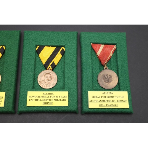 1045 - AUSTRIA: A COLLECTION OF FIRST WORLD WAR AND SIMILAR AWARDS. A collection of medals comprising: War ... 