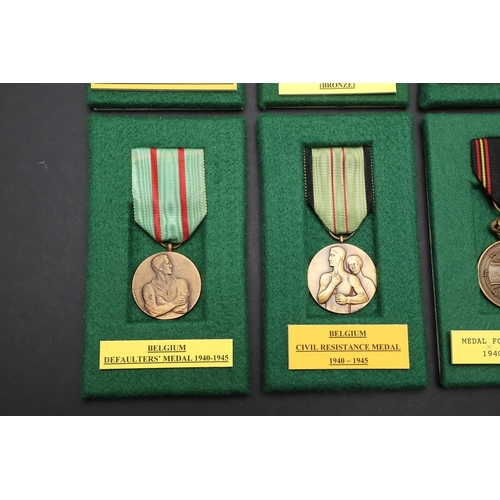 1057 - BELGIUM: A COLLECTION OF SIX SECOND WORLD WAR BELGIAN MEDALS. A collection of medals comprising Belg... 