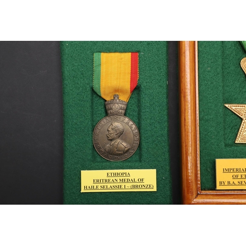 1070 - ETHIOPIA: ORDER OF THE STAR, HAILE SELASSIE MEDAL AND MILITARY MEDAL OF MERIT. An Ethiopian Imperial... 