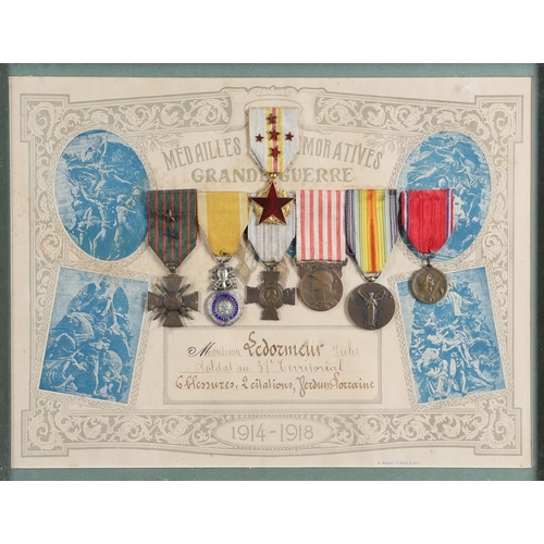 1077 - FRANCE: A CASUALTY GROUP OF SEVEN TO 16TH TERRITORIAL INFANTRY. A group of seven including Medal for... 