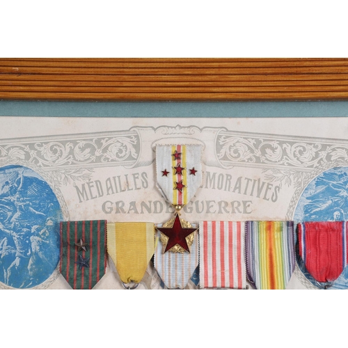 1077 - FRANCE: A CASUALTY GROUP OF SEVEN TO 16TH TERRITORIAL INFANTRY. A group of seven including Medal for... 