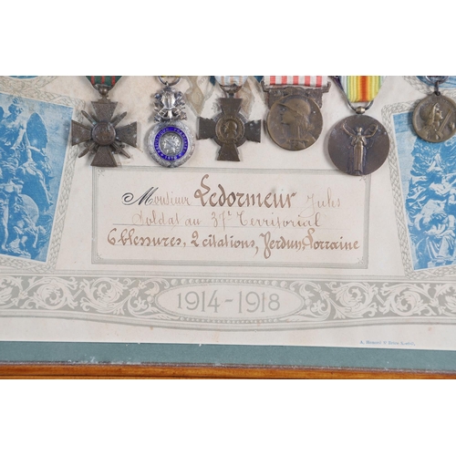 1077 - FRANCE: A CASUALTY GROUP OF SEVEN TO 16TH TERRITORIAL INFANTRY. A group of seven including Medal for... 