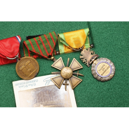 1082 - FRANCE: GROUP OF THREE TO THE 92ND REGIMENT OF INFANTRY. A group of three comprising Medaille Milita... 