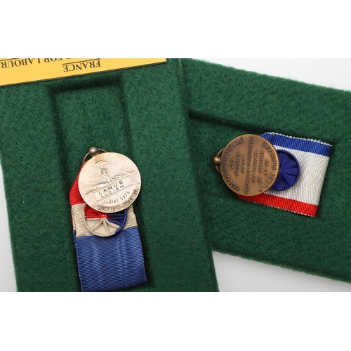 1089 - FRANCE: A COLLECTION OF MEDALS OF HONOUR FOR LABOUR. A collection of French Medals of Honour for Lab... 