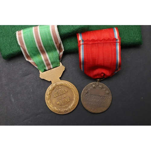 1091 - FRANCE: A COLLECTION OF FRENCH FIRST WORLD WAR CAMPAIGN MEDALS. Medal for the Rhineland, first and s... 