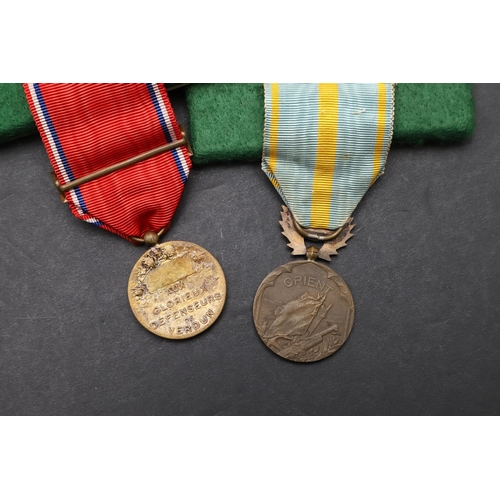 1091 - FRANCE: A COLLECTION OF FRENCH FIRST WORLD WAR CAMPAIGN MEDALS. Medal for the Rhineland, first and s... 