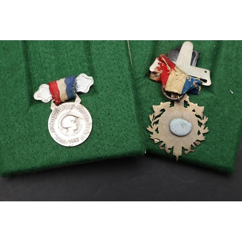 1097 - FRANCE: FOUR MEDALS FOR FIRE SERVICES. A Medal of Honour for Fireman 2nd and 3rd Versions, Insignia ... 