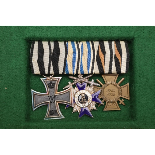 1099 - IMPERIAL GERMANY: A BAVARIAN IRON CROSS GROUP OF THREE. A group of three comprising Iron Cross, seco... 