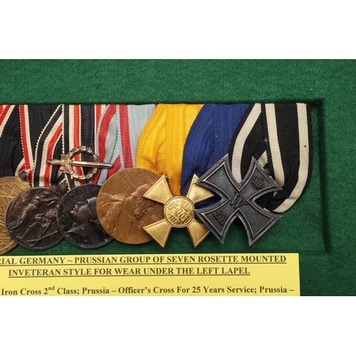 1105 - IMPERIAL GERMANY: A PRUSSIAN IRON CROSS GROUP OF SEVEN. A group of seven comprising Iron Cross, seco... 