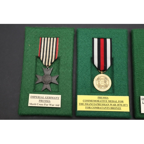 1122 - IMPERIAL GERMANY: SIX PRUSSIAN MEDALS INCLUDING COMBATANTS LONG SERVICE AWARDS. A collection of six ... 