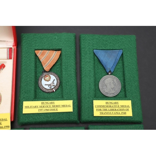 1147 - HUNGARY: A COLLECTION OF EIGHT AWARDS INCLUDING FIRST WORLD WAR ISSUES. Eight Medals comprising War ... 