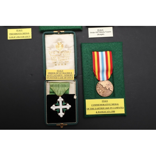 1152 - ITALY: ORDER OF ST MAURICE AND ST LAZARUS AND FOUR OTHER AWARDS. The order of St Maurice and St Laza... 