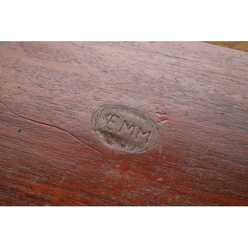 62 - TWO PISTOL BOXES, BOTH WITH VACANT INTERIORS. An oak pistol box, rectangular with a central brass di... 