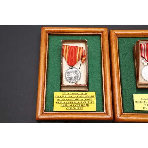 1163 - JAPAN: A COLLECTION OF JAPANESE RED CROSS SOCIETY MEDALS. A Japanese Red Cross Society Life Member M... 