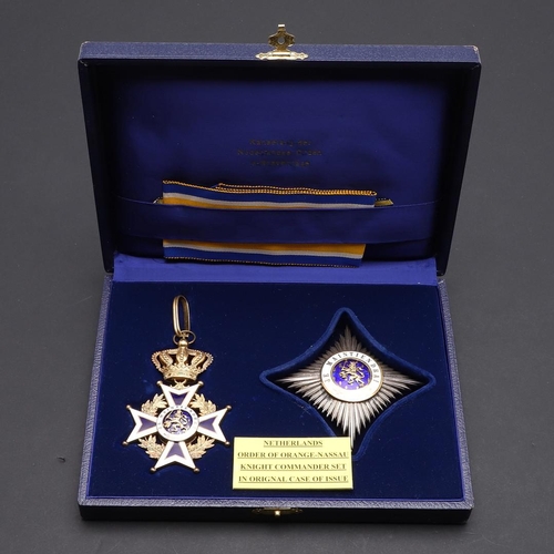 1164 - NETHERLANDS: ORDER OF ORANGE-NASSAU KNIGHT COMMANDERS SET. The Netherlands Order of Orange-Nassau, K... 