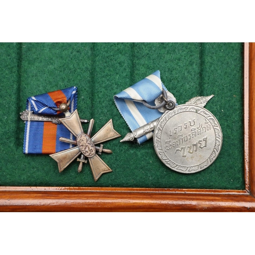 1165 - NETHERLANDS: A KOREAN WAR PAIR AND SIMILAR FROM THAILAND. The Netherlands Cross for Freedom and just... 