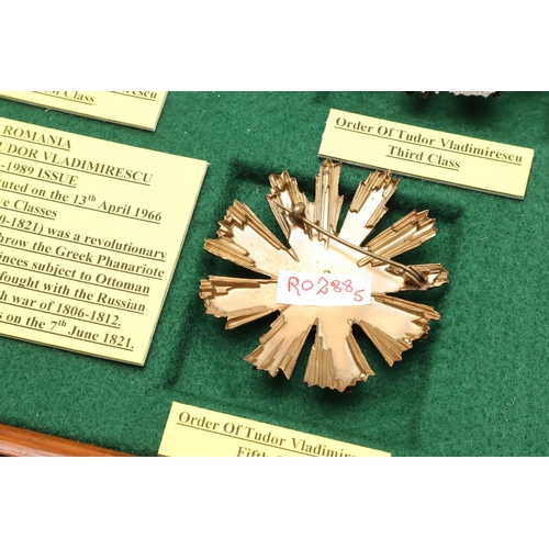 1173 - ROMANIA: THE ORDER OF TUDOR VLADIMIRESCU, CLASSES 1 - 5. The Romanian Order of Tudor Vladimirescu. F... 