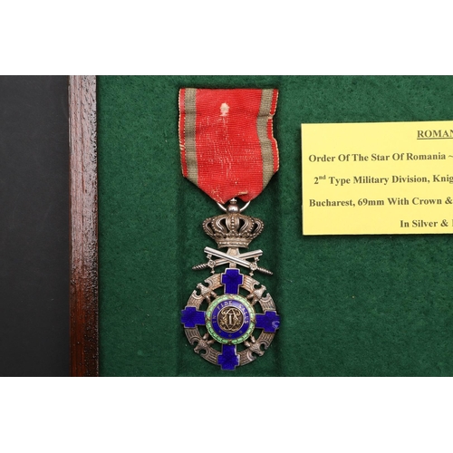 1175 - ROMANIA: THE ORDER OF THE STAR OF ROMANIA. The Order of the Star of Romania, 2nd Type Military Divis... 