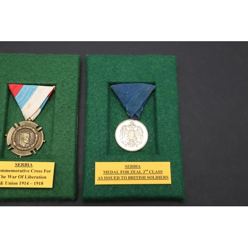 1179 - SERBIA: NINE AWARDS INCLUDING MEDALS FOR ZEALOUS SERVICE AND OTHERS. A collection of medals includin... 