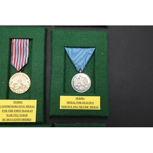 1179 - SERBIA: NINE AWARDS INCLUDING MEDALS FOR ZEALOUS SERVICE AND OTHERS. A collection of medals includin... 