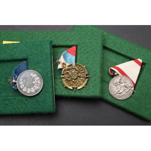 1179 - SERBIA: NINE AWARDS INCLUDING MEDALS FOR ZEALOUS SERVICE AND OTHERS. A collection of medals includin... 