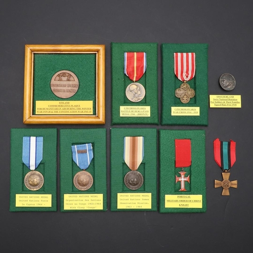 1193 - WORLD MEDALS: MEDALS FOR FINLAND, CZECHOSLOVAKIA, PORTUGAL AND OTHER COUNTRIES. a collection of meda... 