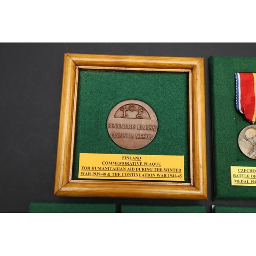 1193 - WORLD MEDALS: MEDALS FOR FINLAND, CZECHOSLOVAKIA, PORTUGAL AND OTHER COUNTRIES. a collection of meda... 