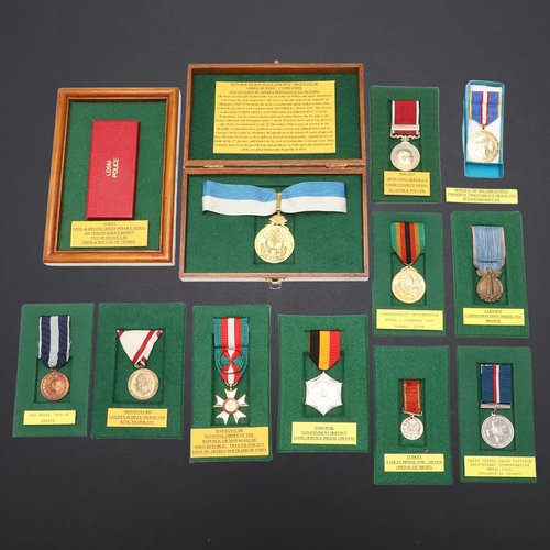 1195 - WORLD MEDALS: VARIOUS COUNTRIES INCLUDING MALAWI AND TURKEY. World Medals from: Greece, Lebanon, Mad... 