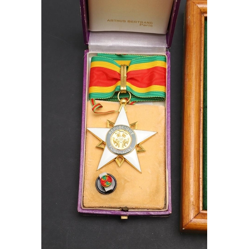 1196 - WORLD MEDALS: AWARDS FROM TOGO, SAUDI ARABIA, GABON AND OTHERS. The Togo Order of Mono, Commander's ... 