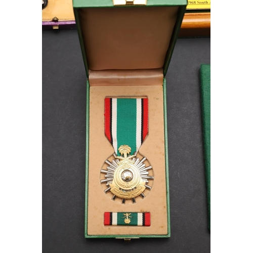 1196 - WORLD MEDALS: AWARDS FROM TOGO, SAUDI ARABIA, GABON AND OTHERS. The Togo Order of Mono, Commander's ... 