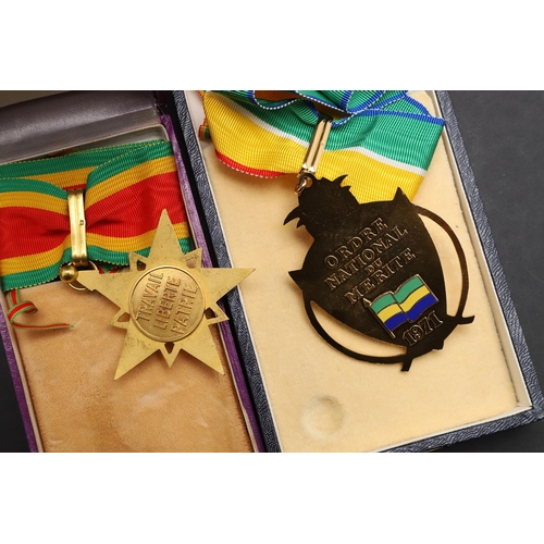 1196 - WORLD MEDALS: AWARDS FROM TOGO, SAUDI ARABIA, GABON AND OTHERS. The Togo Order of Mono, Commander's ... 