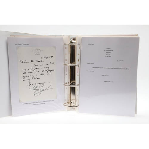 1199 - THE GEORGE CROSS: A COLLECTION OF RECIPIENTS AUTOGRAPHS, PHOTOGRAPHS AND CORRESPONDENCE. An extensiv... 