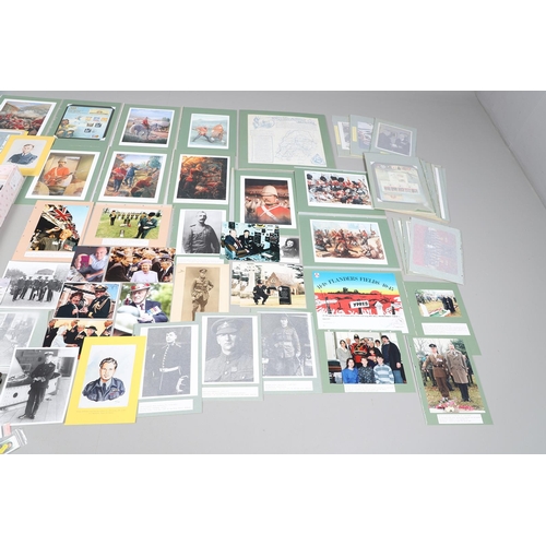 1200 - A LARGE COLLECTION OF PHOTOGRAPHS, PRINTS AND MILITARY EPHEMERA. A large collection of colour prints... 