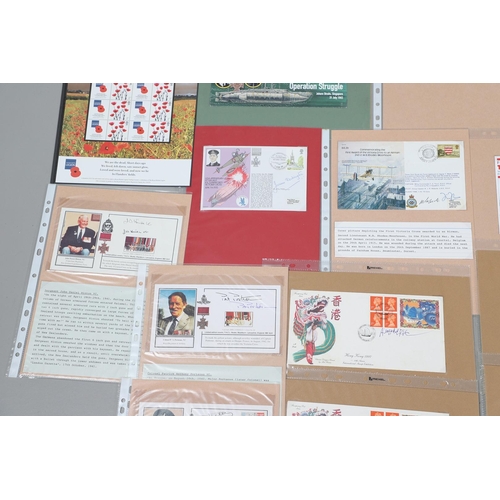 1201 - A LARGE COLLECTION OF MILITARY THEMED POSTAL COVERS, AUTOGRAPHS AND SIMILAR ITEMS. A large collectio... 